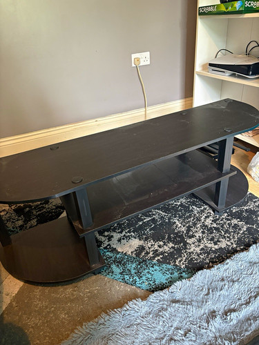 Black freestanding stand - tv,