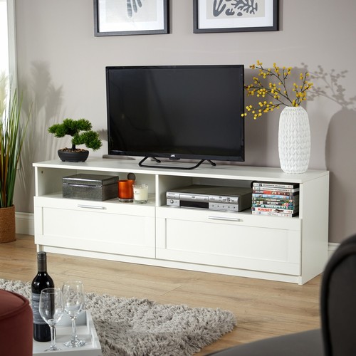 White stand large drawers - stand, 2