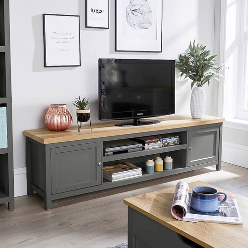 Large stand dark grey 180cm - tv,