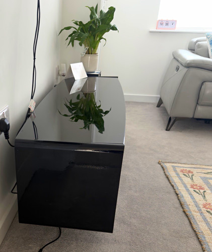 Black gloss glass freestanding - glass,