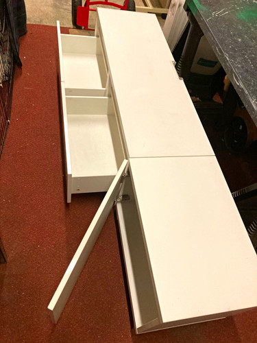 White stand media unit - media, 2