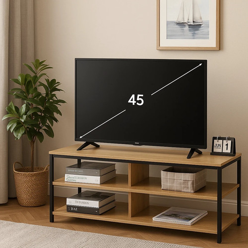 Modern oak stand - tv, cabinet