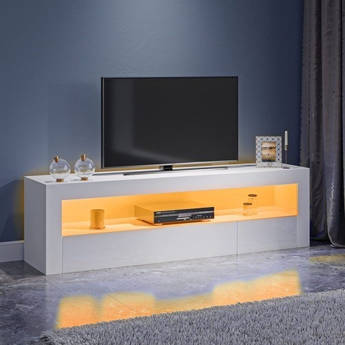 Modern 120cm white stand - tv,