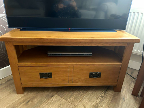 Wood stand media unit - tv,