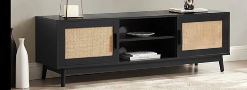 Black freestanding stand - black, tv
