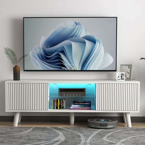 130cm white modern stand - 130cm, tv
